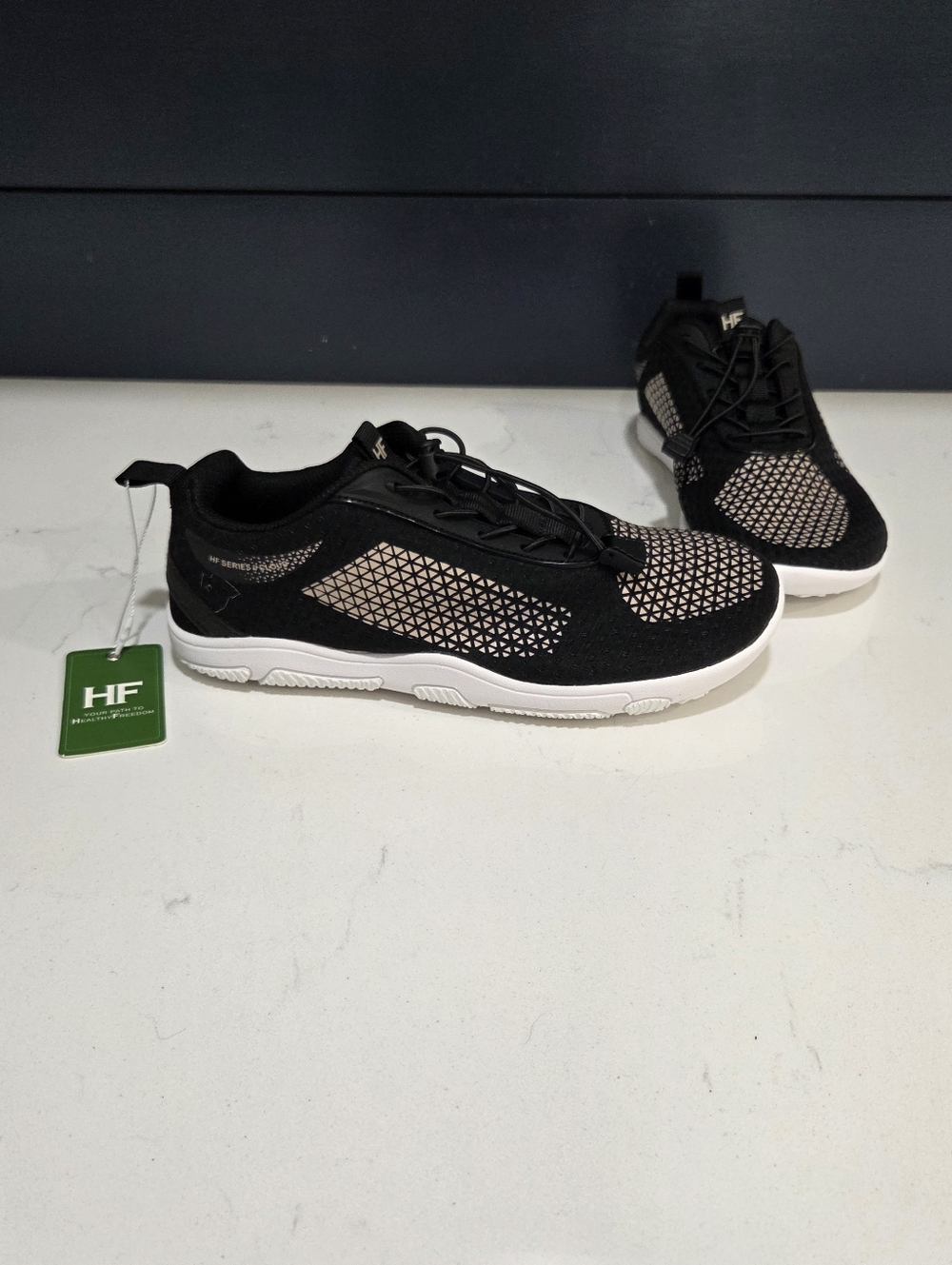 HF Series Hiking Shoes Women’s Black Mesh Lightweight Trail Sneakers Lace Up